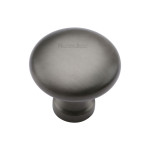 M Marcus Heritage Brass Mushroom Design Cupboard Knob 32mm 